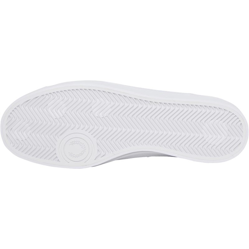 Fred Perry Mens Deuce Leather Trainers White