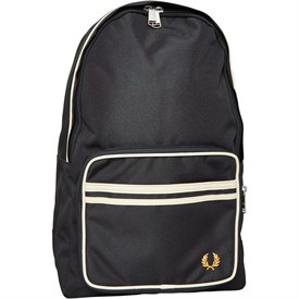 Fred Perry Mens Twin Tipped Backpack Black