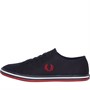 Fred Perry Mens Kingston Twill Canvas Pumps Navy