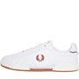 Fred Perry Mens B722 Bonded Leather Trainers White