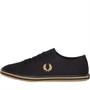 Fred Perry Mens Kingston Twill Canvas Pumps Black/Champagne