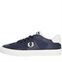 Fred Perry Mens Clay Leather Poly Trainers Navy