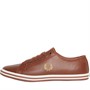 Fred Perry Mens Kingston Leather Trainers Tan