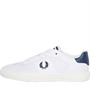 Fred Perry Mens Clay Leather Poly Trainers White