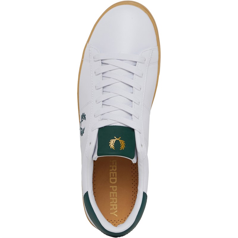 Fred Perry Spencer Leather Trainers White