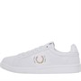 Fred Perry B721 Pique Emboss Lea/Branding Trainers White