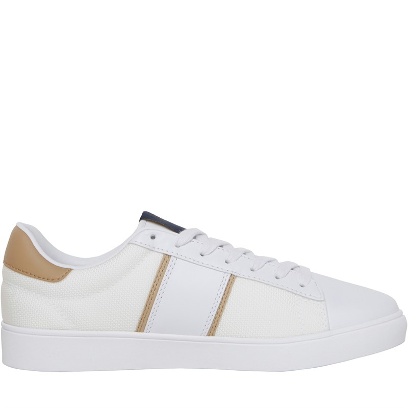 Fred Perry Spencer Textured Poly Trainers White