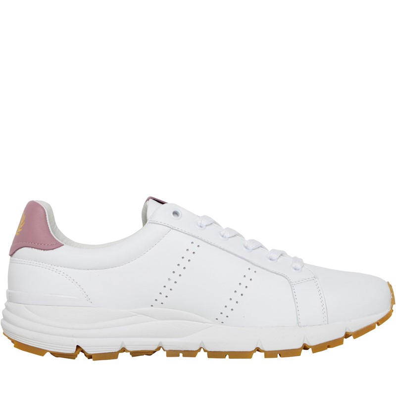 Fred Perry B723 Leather Trainers White