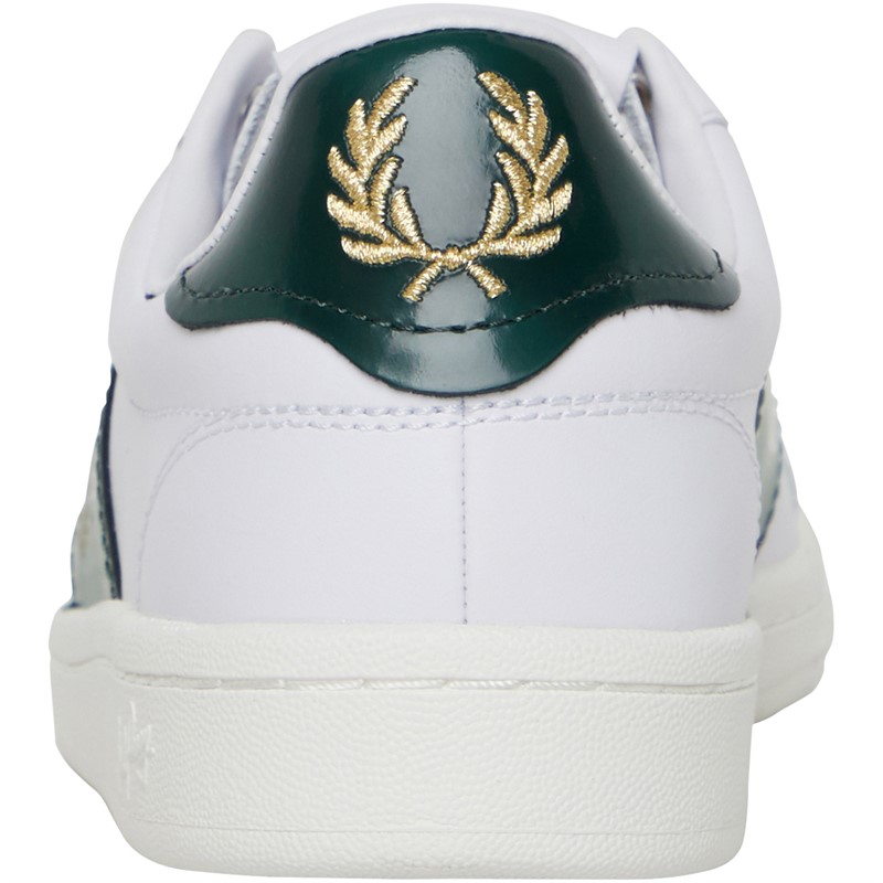 Fred Perry B721 Leather/Branded Trainers White