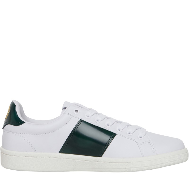 Fred Perry B721 Leather/Branded Trainers White