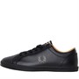 Fred Perry Baseline Leather Trainers Black