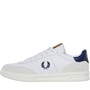 Fred Perry B400 Leather/Suede Trainers White