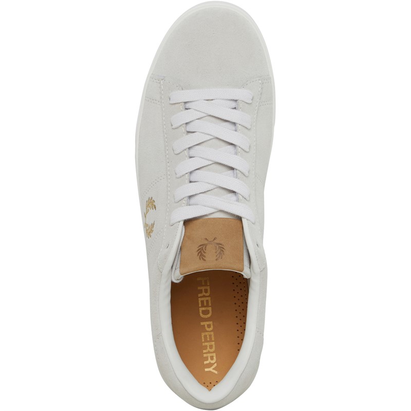 Fred Perry Spencer Suede Trainers Porcelain
