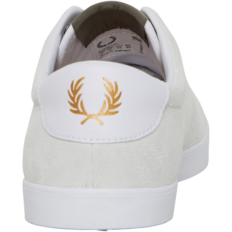 Fred Perry Womens Lottie Suede Trainers White