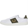 Fred Perry B721 Pique Emb Lea/Branded Trainers White