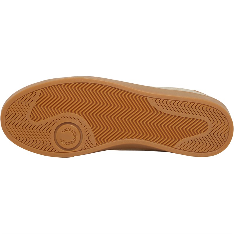 Fred Perry Spencer Suede Trainers Warm Stone
