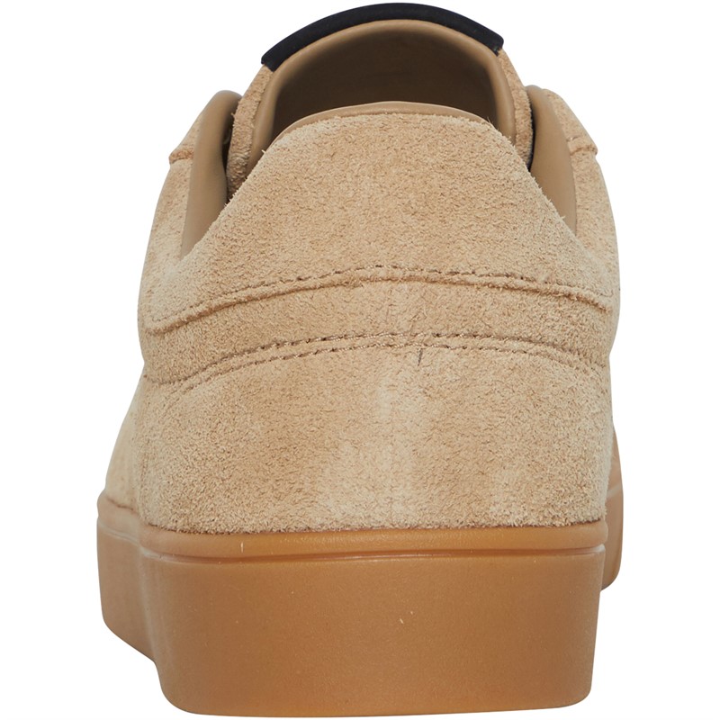 Fred Perry Spencer Suede Trainers Warm Stone