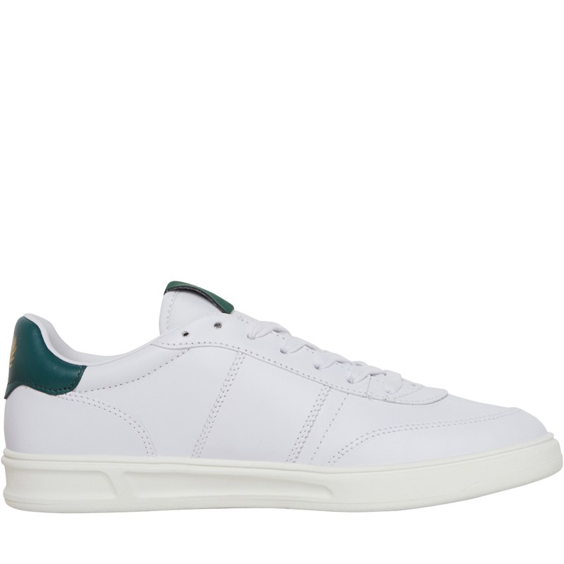 Buy Fred Perry B400 Leather Trainers White