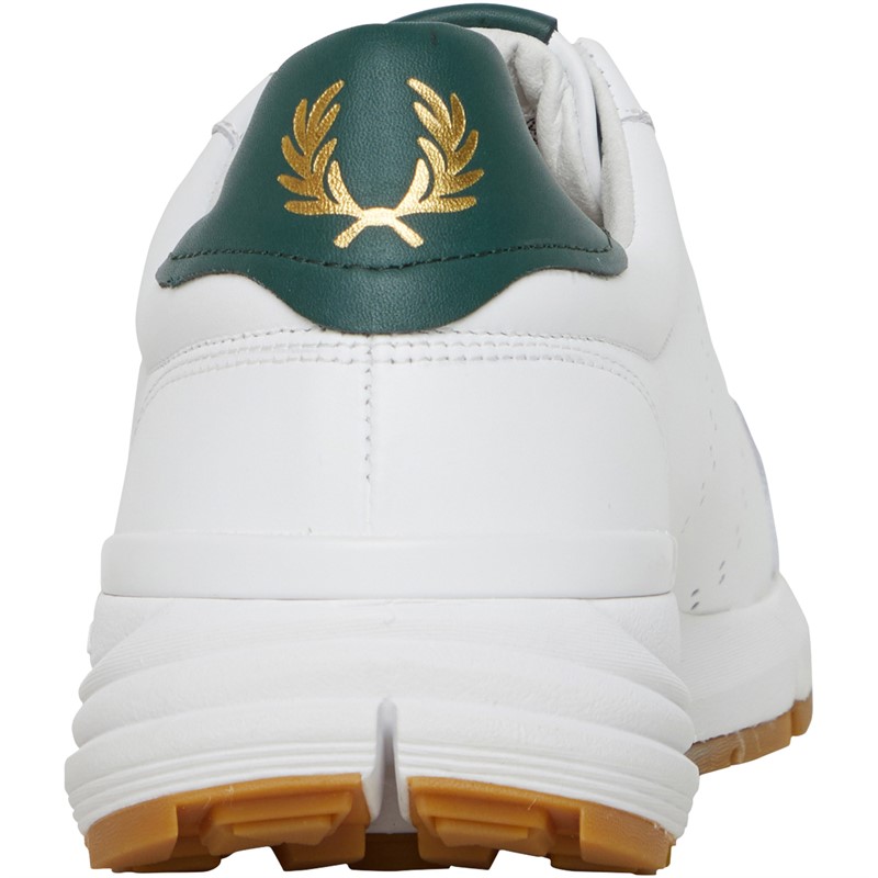 Fred Perry B723 Leather Trainers White