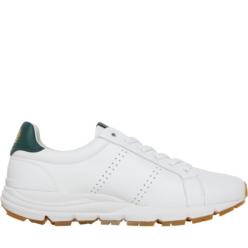 Fred Perry B723 Leather Trainers White