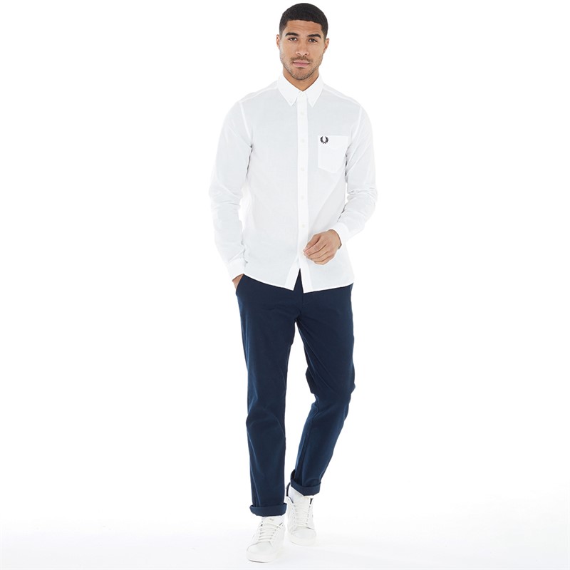 Fred Perry Mens Shirt White