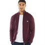 Fred Perry Mens Classic Zip Through Cardigan Oxblood