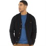 Fred Perry Mens Cable Knit Cardigan Black