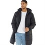 Fred Perry Mens Quilted Parka Black