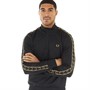Fred Perry Mens Taped Half Zip Track Jacket Black/1964 Gold