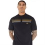 Fred Perry Mens Henley Polo Black