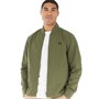 Fred Perry Mens Bomber Overshirt Uniform Green