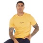 Fred Perry Mens Embroidered T-Shirt Golden Hour