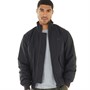 Fred Perry Mens Panelled Bomber Jacket Black