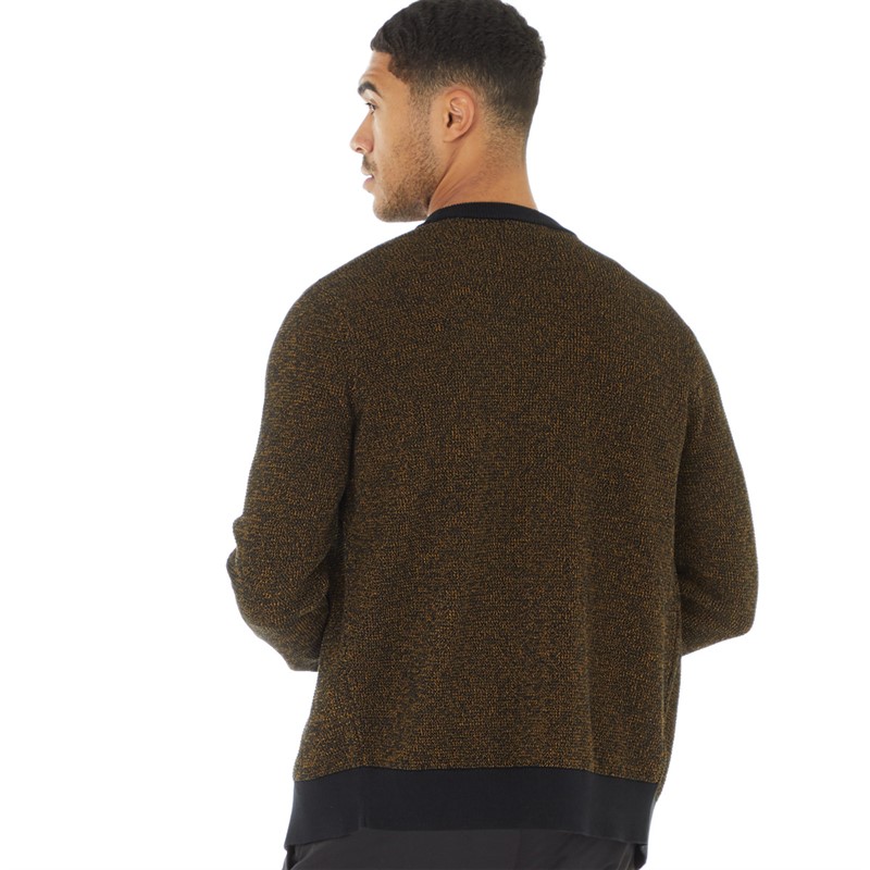 Fred Perry Mens Cross Stitch Cardigan Black