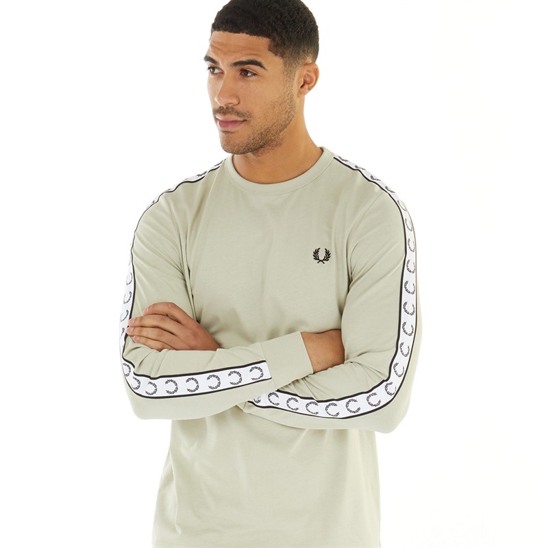 fred perry taped long sleeve