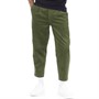Fred Perry Mens Cropped Cord Trousers Uniform Green