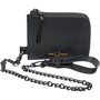 Fred Perry Mens Leather Wallet And Chain Black