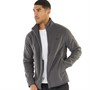 Fred Perry Mens Polar Fleece Track Jacket Gunmetal