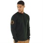 Fred Perry Mens Laurel Wreath Jumper Night Green
