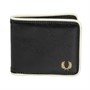 Fred Perry Mens Classic Billfold Wallet Black/Ecru