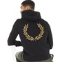 Fred Perry Mens Laurel Wreath Hoodie Black