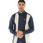 Fred Perry Mens Panelled Shirt Shaded Navy