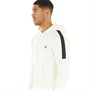 Fred Perry Mens Panelled Hoodie Ecru