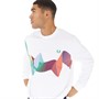 Fred Perry Mens Abstract Sport Sweatshirt White