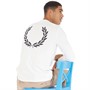 Fred Perry Mens Laurel Wreath Long Sleeve T-Shirt Snow White