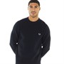 Fred Perry Mens Lambswool Jumper Navy