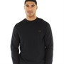 Fred Perry Mens Knitted Tape Sweatshirt Black