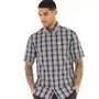 Fred Perry Mens Seersucker Short Sleeve Check Shirt Rain