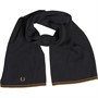 Fred Perry Mens Merino Wool Scarf Black/Shadedston
