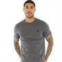 Fred Perry Mens Graphic T-Shirt Gunmetal